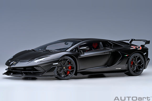 Autoart 79219 1/18 LAMBORGHINI AVENTADOR SVJ (NERO NEMESIS/MATT BLACK)