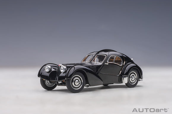 Autoart 50946 1/43 BUGATTI 57SC ATLANTIC 1938 (BLACK/WITH DISC WHEELS) Diecast scale model